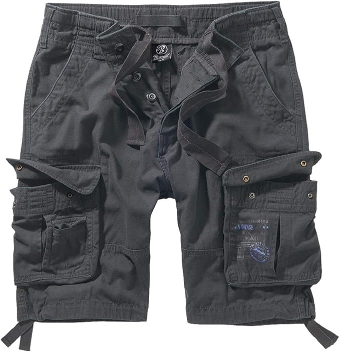 Alessandro Herren Kurze Hose Cargo Shorts Mit Gürtel Hellgr, 29,90