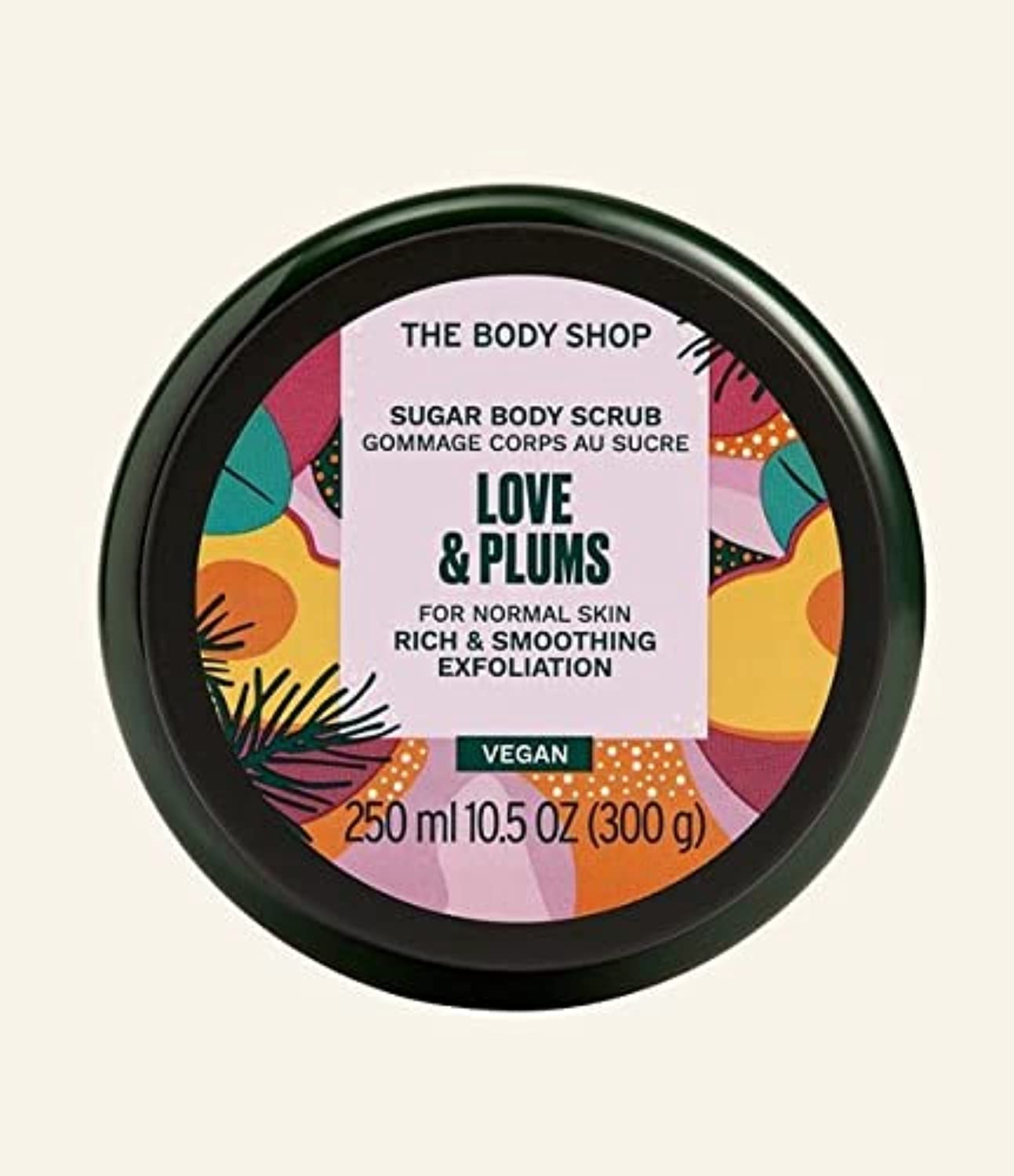 Love & Plums Sugar Body Scrub Smoothing Exfoliation 250ml