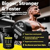 Justfloow Alpha Genius Testosterone Support for Men – Tribulus, D-Aspartic view 2
