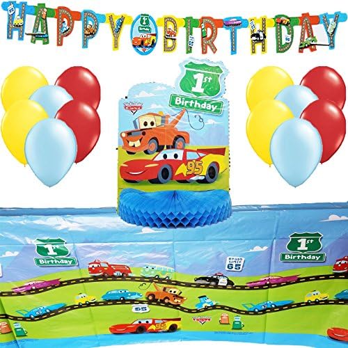 Disney Cars 1st Birthday Decorating Kit