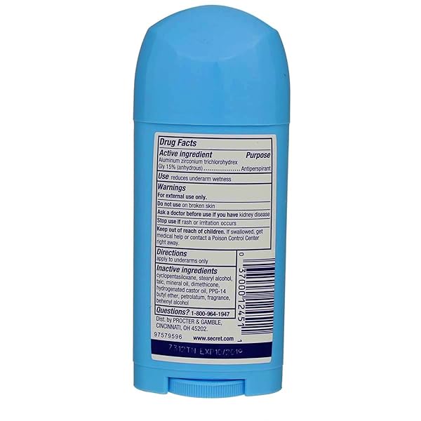 SECRET ANTI-PERSPIRANT DEODORANT WIDE SOLID, POWDER FRESH 2.7 OZ