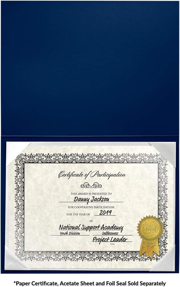 Diplomas CH30710 Documents 6 x 8 Leatherette Certificate Holders 10