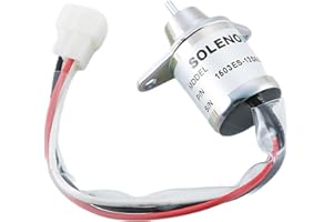 KD KISONIED 119653-77950 Fuel Shut Off Solenoid 1503ES-12S5SUC5S Woodward M806808 for John Deere 790 990 2020 2030 2030A 2210 Yanmar 3TNE84 3TNE88 3TNV70 3TNV76 Engine 12VDC