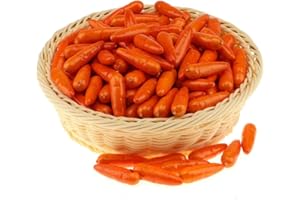 Gresorth 30 PCS Mini Size Artificial Carrot Fake Vegetable Home Kitchen Decoration