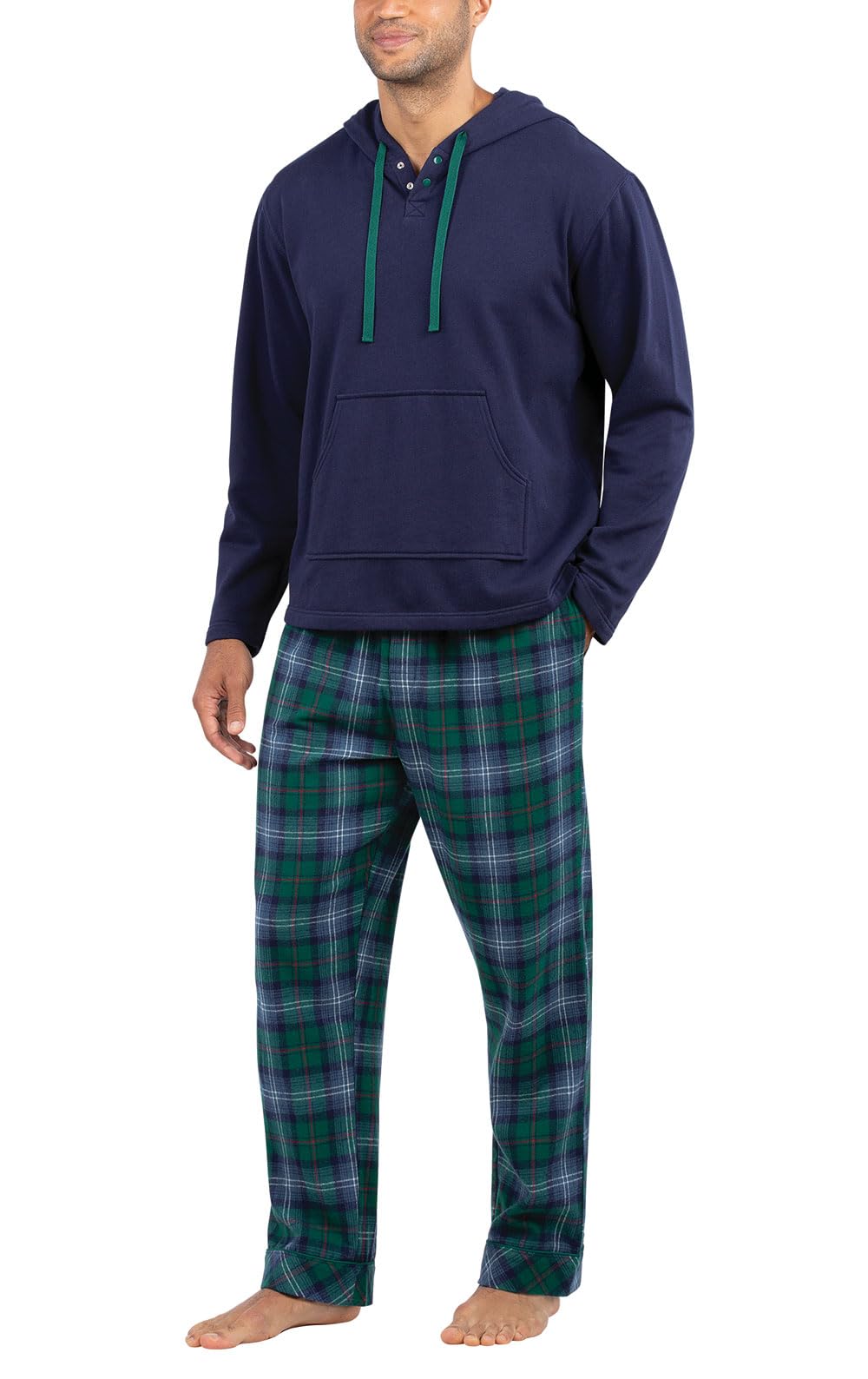 PajamaGram Flannel Pajamas Men - Men’s Pajamas, Heritage Plaid, SM Image