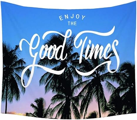 Amazon Nd タペストリー 西海岸 ハワイ ヤシの木 太陽 南国 夕日 アメリカン ビーチ 風景 海 インテリア おしゃれ 景色 大判 大きい 部屋 飾り背景布 インテリア 布 テレワーク 背景 デザイン2 ウォールステッカー オンライン通販