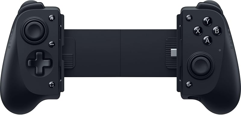 Kishi V3 - Fullsize Mobil-Controller für iPhone und Android Smartphones - USB-C Plug-and-Play - Anti-Drift Analogsticks - 12 Tasten - Sensa HD Haptics - Nexus Game Launcher, Schwarz