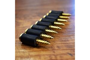 Crokinole Bumpers - 8 Brass Screws with Rubber Latex