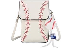 Baseball Crossbody Bags for Women Men Gifts for Baseball Lovers Small Crossbody Cell Phone Purse Shoulder Bag Wallet Handbags