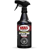 MA5X Ultra Tire Shine | Wet-Look Car Tire Shine Spray & Protectant | Tire Black Finish, No-Sling Formula, Professional Concentrated Shine | 32oz Spray Bottle | Pack of 1