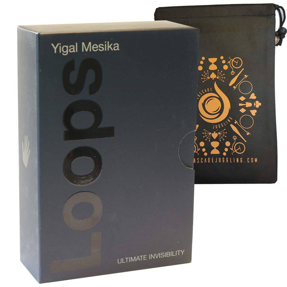 Mesika and Cascade Juggling - Magic Trick Set - 8 Loops & Instruction - PK Magic Trick with Cascade Bag - Unisex - Kid, Teen