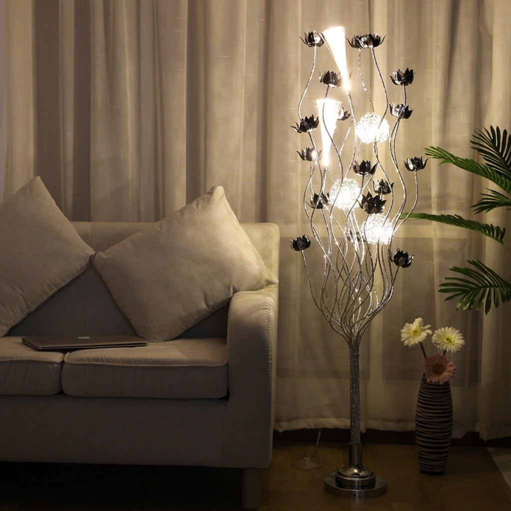 Art Floor lamp Creative Simple Modern Floor lamp Living Room Bedroom Decoration Aluminum LED Crystal Floor lamp