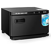 Artist hand Hot Towel Warmer for Spa, 18L Large Capacity Spa Towel Warmer Cabinet Fast Heating, Stainless Steel Rack, for Bathroom, Esthetician, Salon, Facial, Family Use (18L, Black)