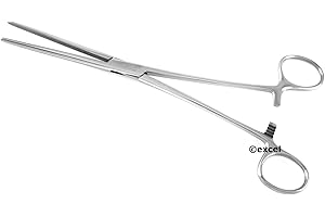 Rochester Pean Forceps Straight Jaws with Horizontal Serrations (sizes 6.25" to 16" long) - SurgicalExcel (10")