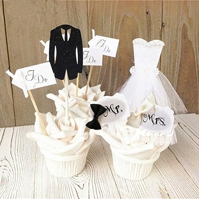 5 Pairs Groom and Bride Dress Cupcake Cake Tunisia | Ubuy