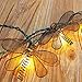 Pansdore Christmas Lights Metal Dragonfly String Lights 10 Bulbs for Home Garden Patio Party Wedding Indoor Outdoor Hanging Decoration, Green Wire