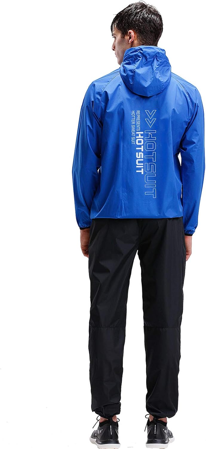 HOTSUIT Sauna Suit Men Anti Rip Boxing Sweat Suits Exercise Workout Jacket : Sports & Outdoors