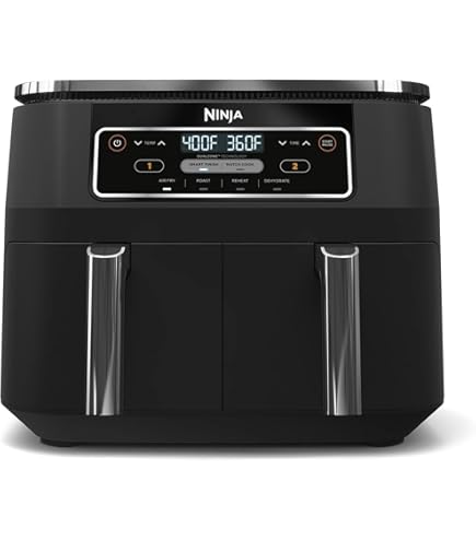 Amazon.com: Ninja DZ201 Foodi 8 Quart 6-in-1 DualZone 2-Basket Air