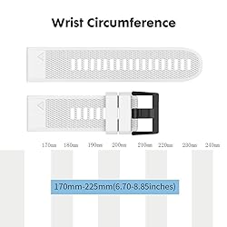 NotoCity Compatible Fenix 5 Band 22mm Width Soft