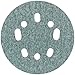 Norton 3X 5 & 8 Hole Universal Vacuum Abrasive Fiber Disc, Fiber Backing, Hook & Loop, Aluminum Oxide, 5