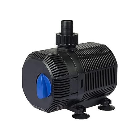 Yorbay CQB-2000 Teichpumpe Super ECO 35W 2300l/h Bachlaufpumpe mit 10m Stromkabel für Garten, Teiche, Süß- und Meerwasser