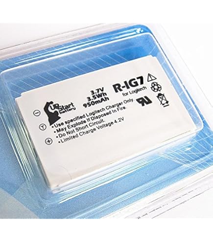 Logitech L-LU18 - Batería de repuesto (1250mAh, 3.7V, iones de litio), compatible con 190582-0001, F12440056, Harmony 915, Harmony 1000, Harmony 1100, Harmony 1100i, K398, L-LU18