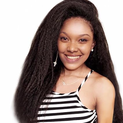 Amazon Com 1pcs Pack Kinky Straight Hair Weaving 12 24 Inch Pure