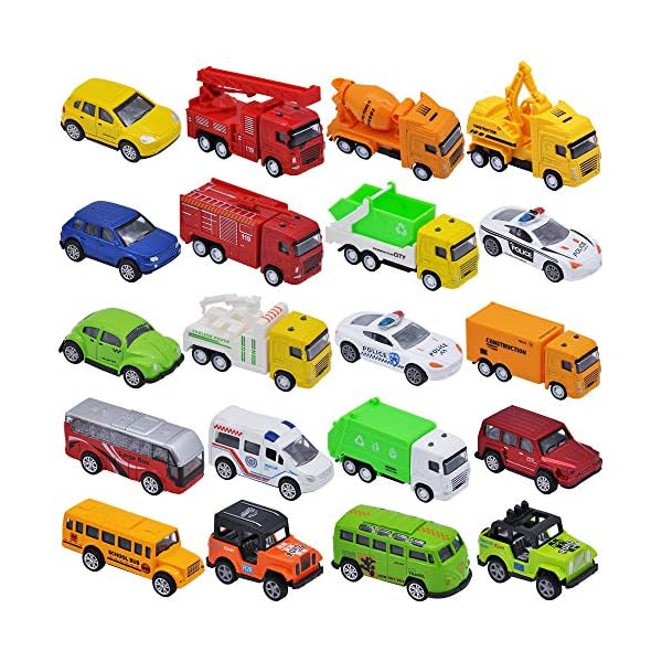 JOYIN-20-Piece-Pull-Back-Die-Cast-Metal-Toy-Car-Model-Vehicle-Set-for-Toddlers-Girls-and-Boys-Kids-Play-Car-Set JOYIN 20 Piece Pull Back Die Cast Metal Toy Car Model Vehicle Set for Toddlers, Girls and Boys Kids Play Car Set