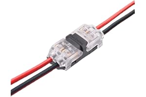 Low Voltage Wire Connectors, Brightfour 12 Pack Quick Solderless Wire Splice Connector, 2 Way Automotive , Reliable Connectio