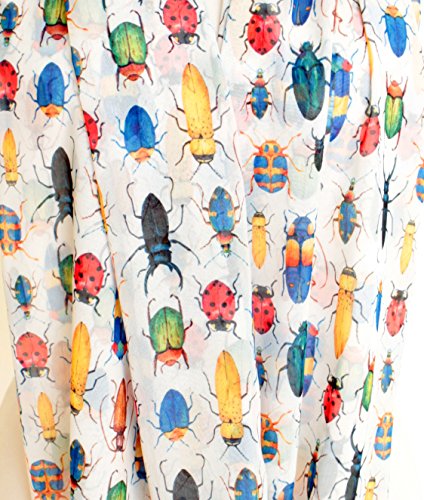 Etwoa's Bugs Infinity Scarf Circle Scarf Loop Scarf (Multicolored)