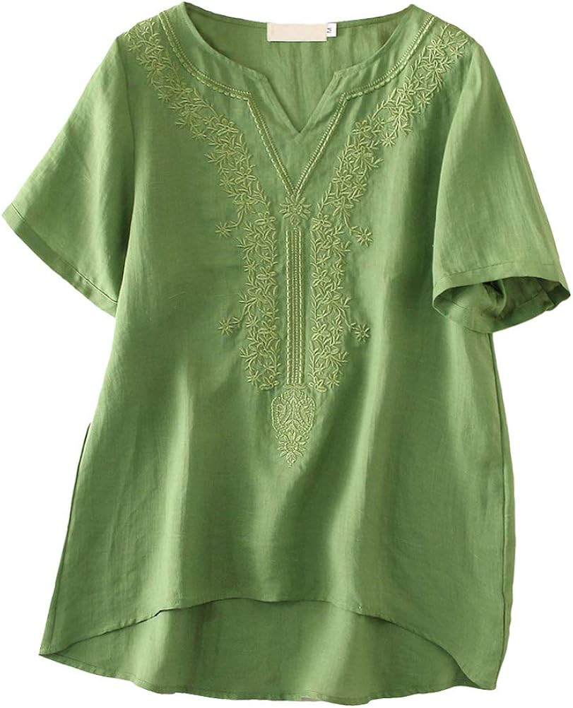 camicetta verde per donne