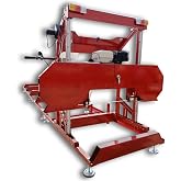 YIHUITONG 32" Portable Sawmill &ndash; 420cc Gas Engine w/Electric Start, 19.7ft Guide Rail, Handles Large Logs with Precision, Easy Assembly &amp; Low Maintenance for Farm &amp; Home Milling-CA/NJ Ship
