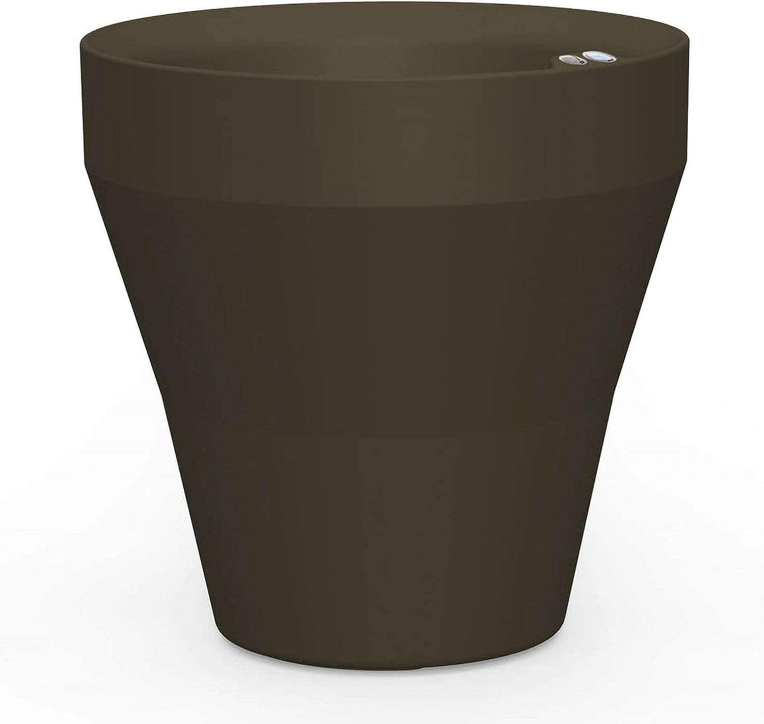 Crescent Garden Rim TruDrop Planter, Self-Watering Plant Pot, 18-Inch (Old Bronze)