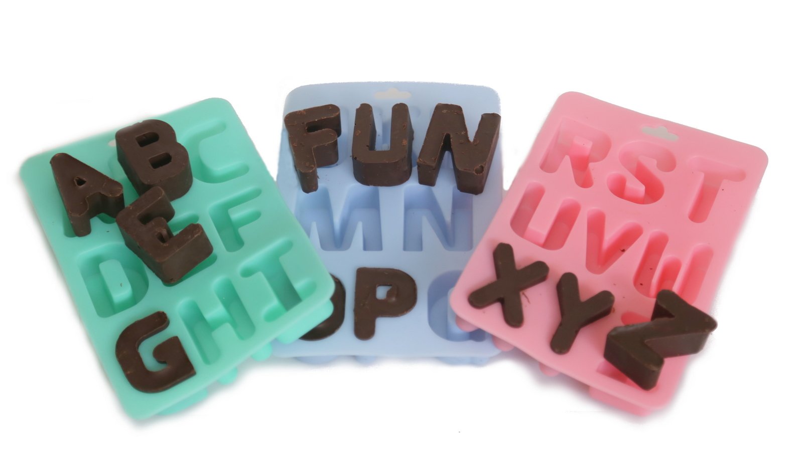 Silicone A to Z Letter Bake/Ice Tray - Spells Fun!