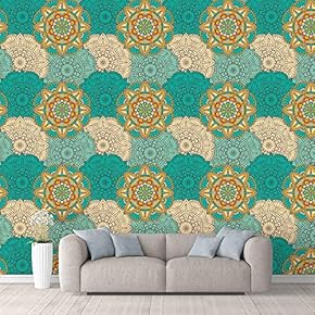 Wall Mural Beautiful Pattern Colorful Texture Removable Self-Adhesive Large Wallpaper - 66x96 inches