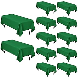 Pesonlook 12 Pack Green Polyester Tablecloth-60 x