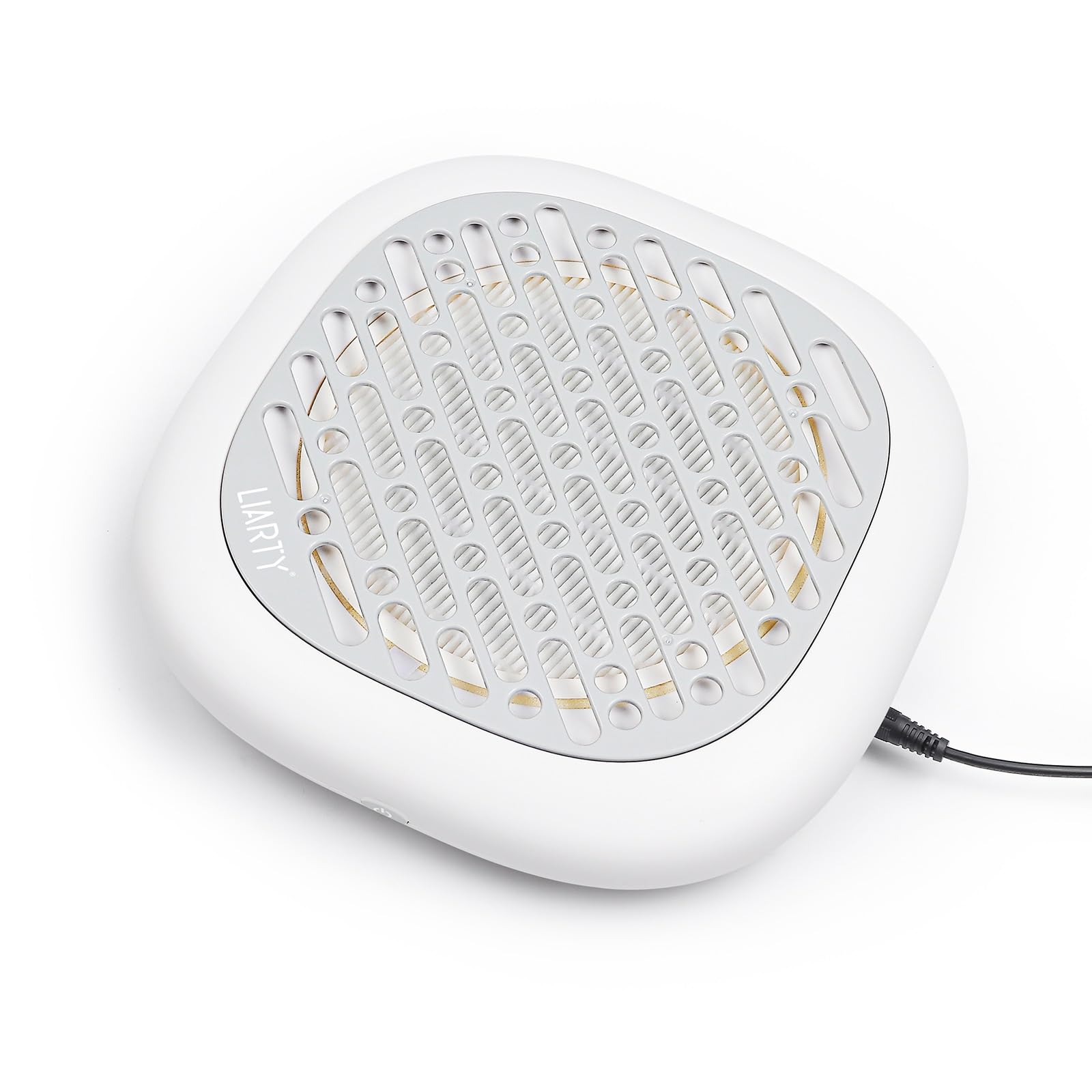 Nail Dust Collector Machine 130W New Strong Power Nail Dust Collector Powerful Suction Extractor Fan for Manicure, Professional Nail Filter (Grey)