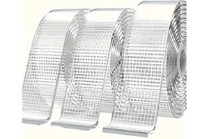 Heavy-Duty, Ultra-Sticky Tape - Super Strong Double-Sided Nano Tape - Transparent, Removable, Waterproof PET Adhesive - Suita