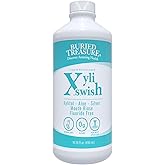Xyli Swish - All Natural Formulated Nano Silver, Xylitol &amp; Aloe Mouthwash - Alcohol and Fluoride Free - Oral Rinse to Fight Bad Breath &amp; Dry Mouth - Peppermint Flavor - 16oz.