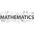 SUPERDANT Mathematics Theme PVC Wall Sticker Formula Geometric Figures Vinyl Wall Art Lettering Wall Decal Interesting Subject Sticker for Math Lover Classroom Bedroom Wall Decor Black 17.3"x44"