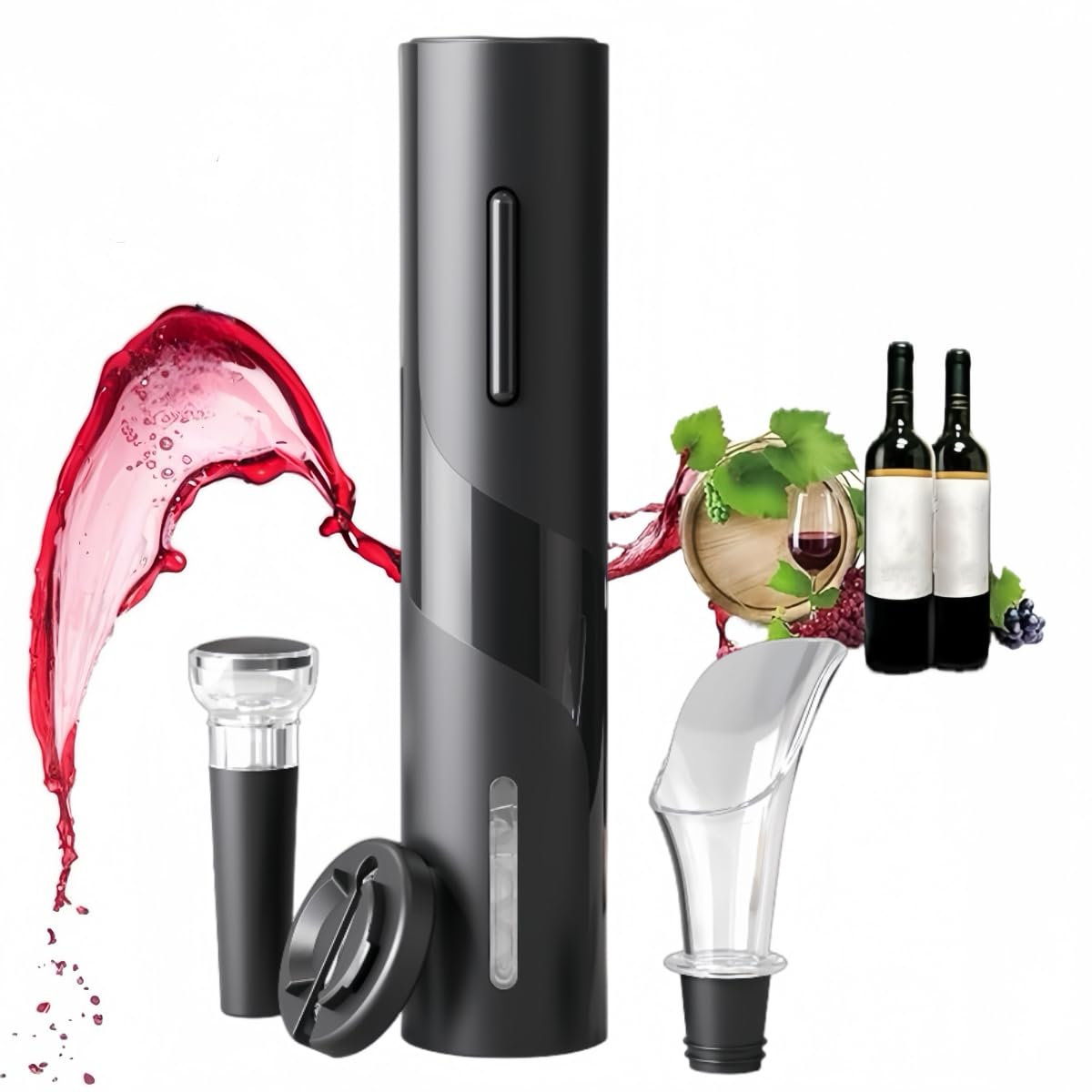 PEIPU Electric Wine Bottle Opener, 4 Pack Battery Operated, Easy to Use, Perfect for Home, Restaurants & Travel, Wine Lovers & Host
