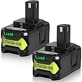 Ibanti 2 Packs 8000mAh P108 Battery Replacement for Ryobi 18V Battery Compatible with Ryobi 18 Volt Batteries Lithium ion P189 P190 P109 P107 P105 P104 P103 P102 P122