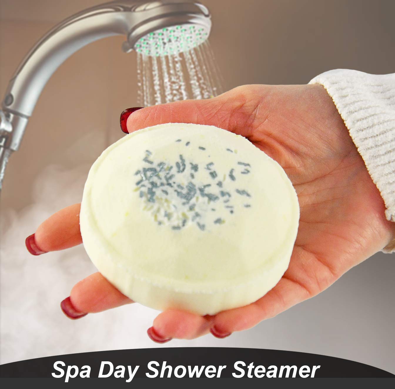Candles and Cream Spa Day Shower Steamer-Aromatherapy & Stress Relief, Restore & Soothe Body-Set of 2 : Beauty