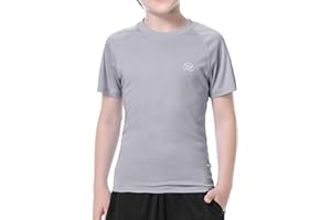 MEETWEE Boys Rash Guard Long Sleeve Girl UPF 50+ Sun Protection Shirt Swim Shirts Youth SPF Quick Dry Shirt Swimwear Sunsuits