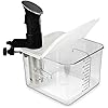 EVERIE Collapsible Hinged Sous Vide Container Lid for Anova Culinary Precision Cookers, Fits 12,18,22 Quart Rubbermaid Container (Corner Mount)