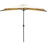 Amazon Com International Caravan Furniture Piece 9 Foot Half Round Wall Hugger Umbrella Furniture Decor