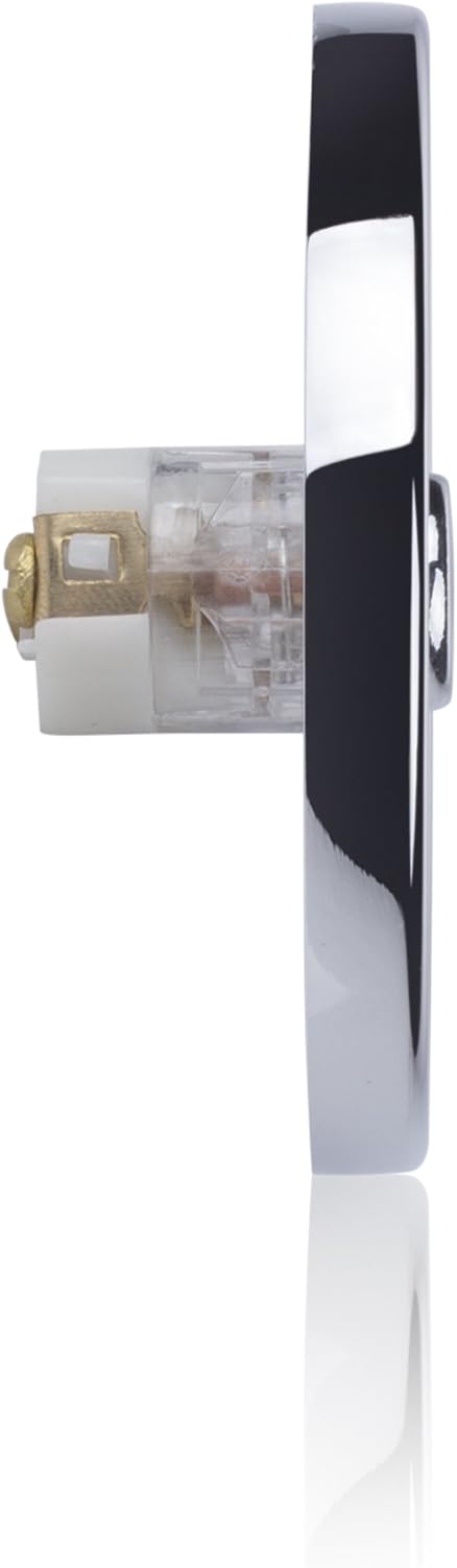 Byron 2207C Bell Push - Flush Mounted - Chrome Finish, 10.008.05, Silver - Image 4