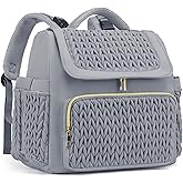 Awanhe Diaper Bag Backpack, Baby Bag with Changing Pad, Travel Waterproof Diaper Bag Tote, Newborn Essentials Must Haves, Luxury baby shower gifts for boys & Girls, Grey
