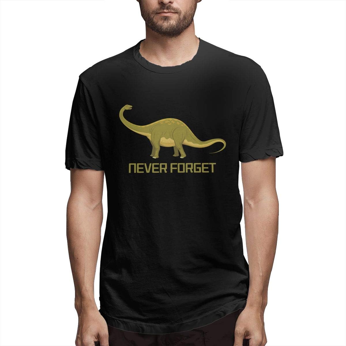OZ6YA Classic Never Forget Men's Short Sleeve T-Shirt Never Forget You T-Shirt Men Never Forget Tops for Men Black 5XL