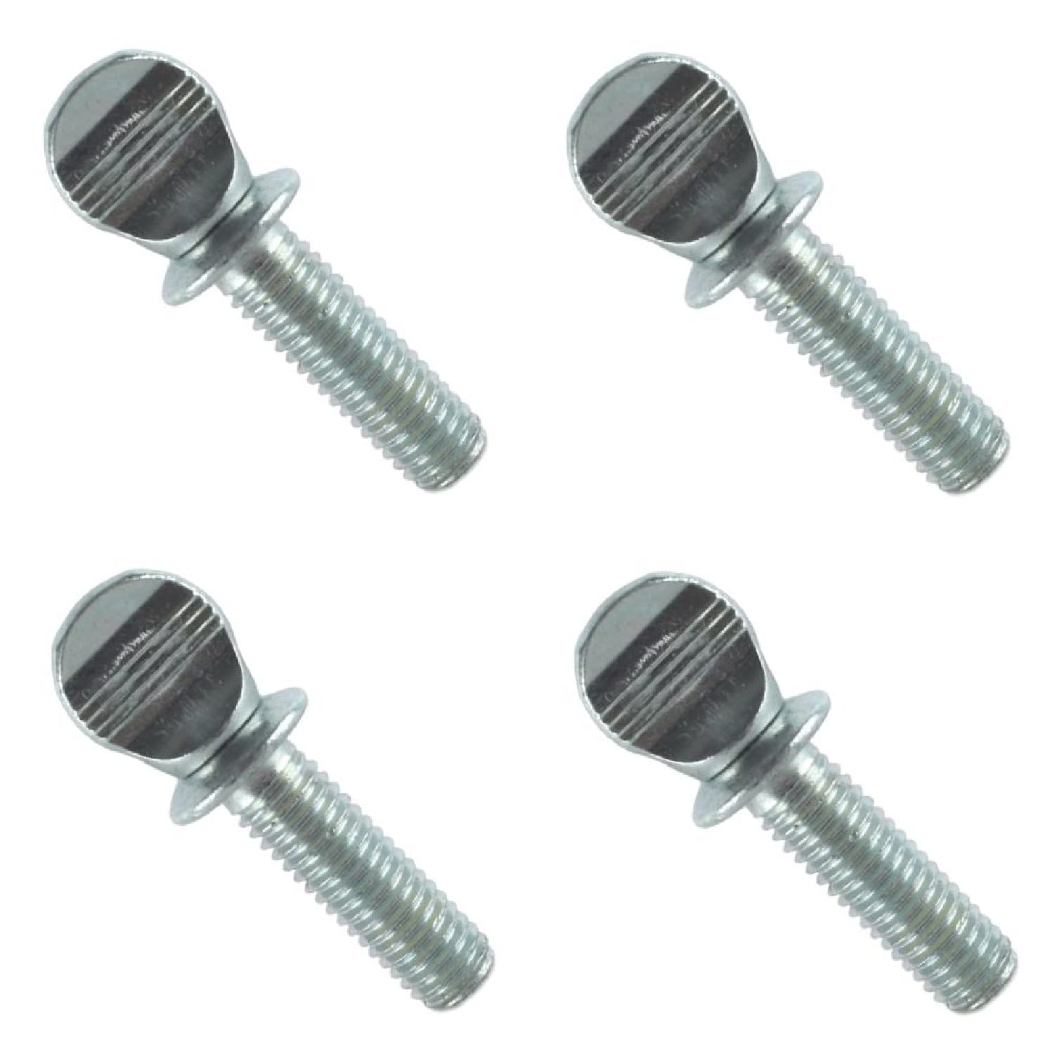 TERF® M6 X 15mm Thumb Screw Wing Bolt M6 (6mm) X 15mm Steel Spade Head Shoulder Thumb Screw Bolts - Pack of 4